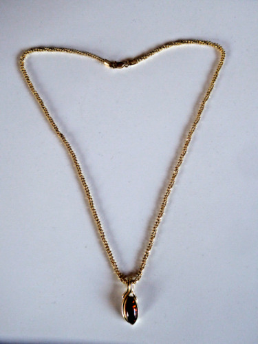 Halskette gelbgold - halskette, (585)