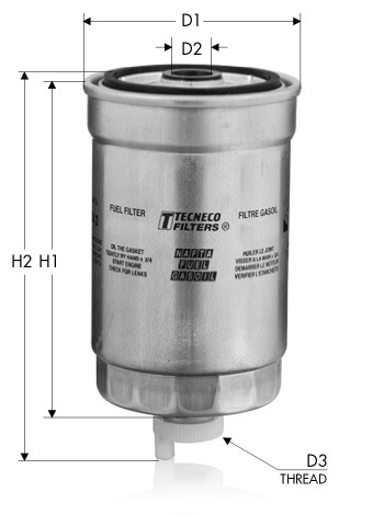 Filtro gasolio tecneco - tecneco, per