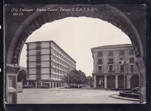 Cartolina valdagno piazza - cartolina,