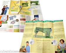 BORLETTI macchina da cucire depliant  fine anni '50