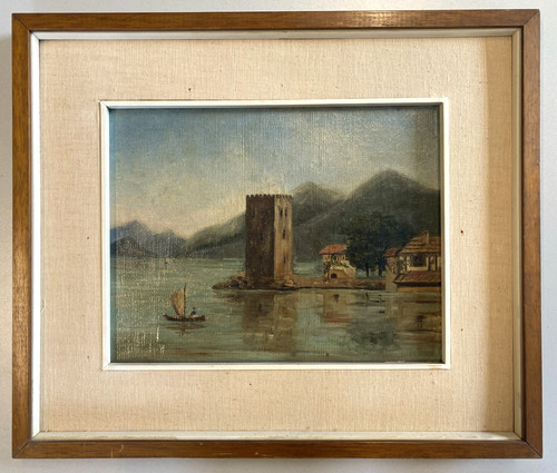 Quadro dipinto olio - quadro, paesaggio