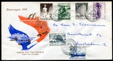 OLANDA 1950 552-557 FDC SET
