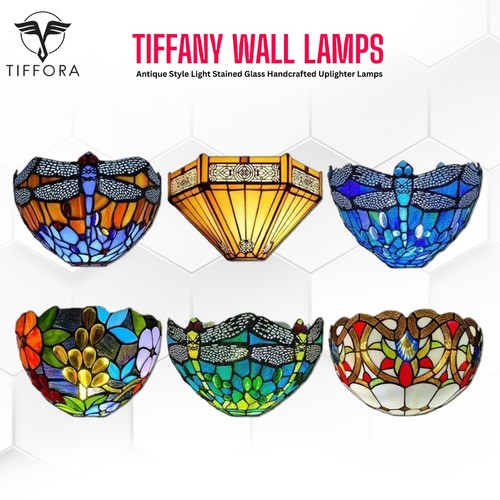 Tiffany wall lamp antique - wall,