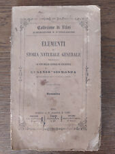 ELEMENTI DI STORIA NATURALE