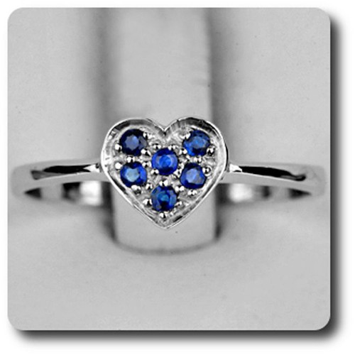 Anello zaffiro blu argento 925 - anello,