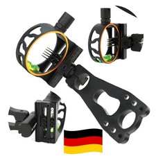 Visiera Arco Compound 5 Pin Regolabile 0.019" Fibra Caccia Tiro Arco Sport 