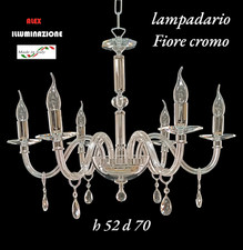 LAMPADARIO CRISTALLO 5 LUCI