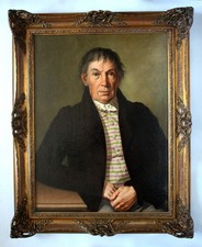 Grande Ritratto Biedermeier di