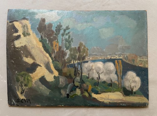 Paesaggio quadro antico - paesaggio,,