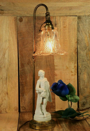 Lampe table ancienne en - de,