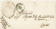 Regno V.E. II - Lettera da S. AMBROGIO-CERVARO a CASERTA 1863 - LUOGOTENENZIALE