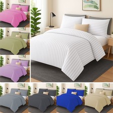 Set copripiumino a righe 100%