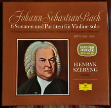 DGG STEREO GERM BACH 6 Sonata & Partitas x Solo Violin SZERYNG 3LP BOX + BOOKLET