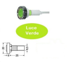 Segnalatore lampada a tenuta stagna spia luminosa 220V 230V VERDE Gemma