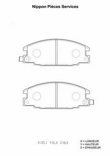 Kit pastiglie freno per opel - freno,