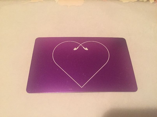 Itunes purple earbud - itunes, heart