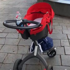 ? Trio Stokke Xplory Rosso – Navicella, Ovetto, Passeggino – Accessori inclusi