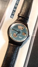 Swatch vintage orologio da polso SAB100 Automatico BLACK MOTION Usato Come Nuovo