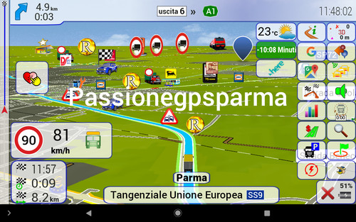 Navigatore gps camion bilico - navigatore,