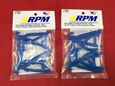 RPM TRAXXAS 1/16 E-REVO mini BLU SOSPENSIONE ANTERIORE + POSTERIORE BRACCI A vxl XL2,5