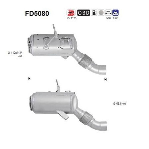 Fd5080 fuliggine filtro - fuliggine,