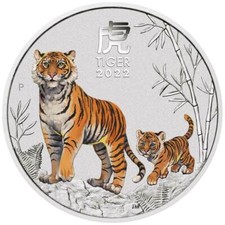 1 oz argento Lunar 3 Tiger