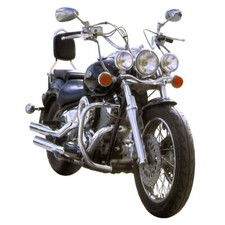 Paramotore Spaan acciaio cromato Ø 32mm per Yamaha Dragstar 1100 e 1100 Classic