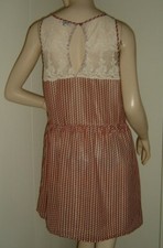 VESTITO ESTIVO ABITO FANTASIA CON PIZZO BERSHKA TAGLIA L LEGGI LE MISURE