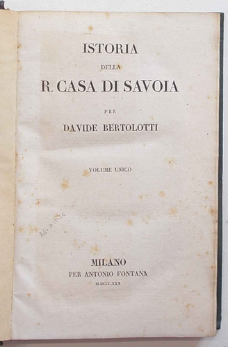 Bertolotti istoria della - della, r