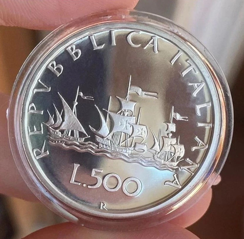 500 lire 1998 caravelle proof - 500,