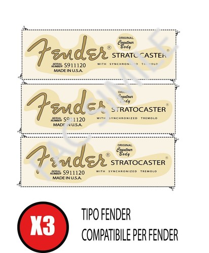 Decal tipo fender - 3,