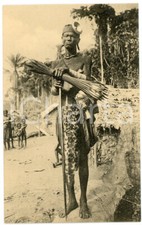 1930 ca CONGO BELGE - LUKENIE Kakua grand chef des Batitu - Carte postale FP NV