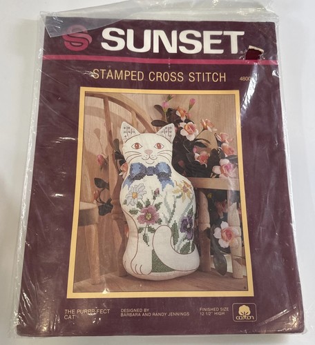Sunset timbrato punto croce - sunset,