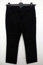 Ralph Lauren Donna Pantalone Taglia L Cotone Nero Jeans Pant Woman Pants Logo