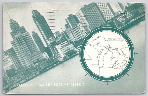 Cartolina epoca michigan - cartolina,