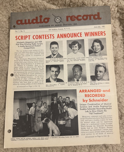 Audio record vol 5 1951 - record,