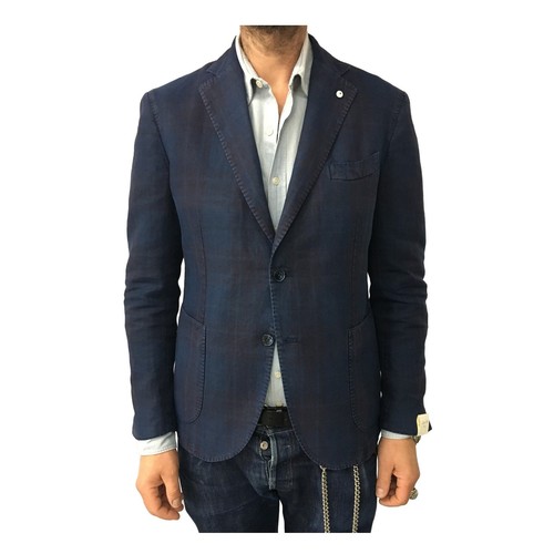 Giacca uomo sfoderata blu - giacca,