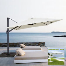 OMBRELLONE DA GIARDINO DECENTRATO 3X3 ORIENTABILE GIREVOLE A 360° PALO ALLUMINIO