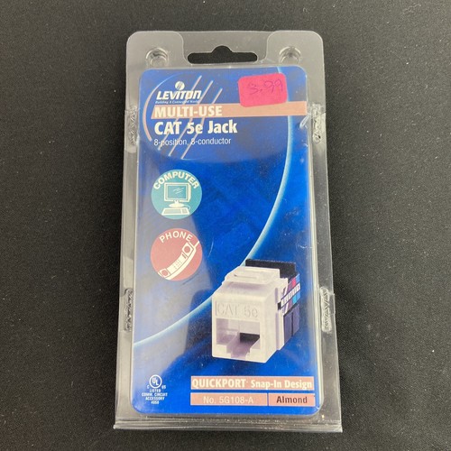Leviton white quickport jack - white,