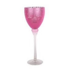 Vaso portacandele in vetro con
