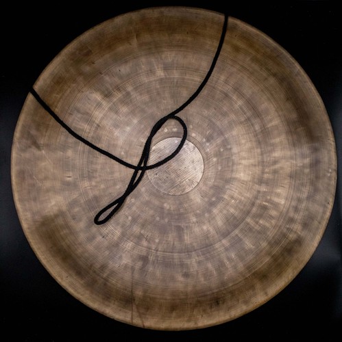 Gong con finitura antica tigre