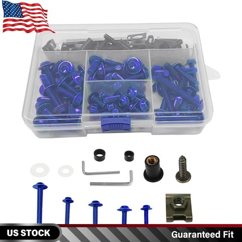 155x blue fairing bolts - 155x,