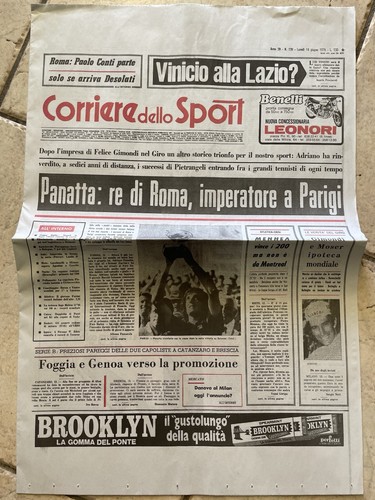 Corriere dello sport giugno - dello, 14