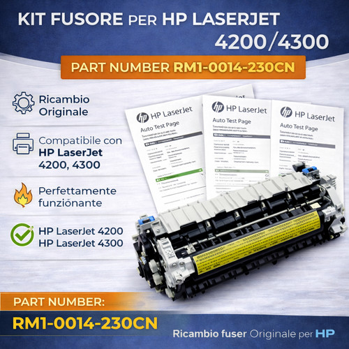 Gruppo fusore per - fusore, hp