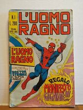 L'UOMO RAGNO n 1 originale 1970 DI RESA No Poster - Corno - USATO (Leggi!)