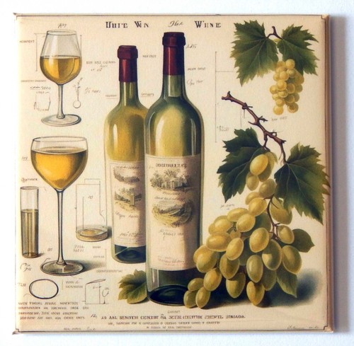 Magnete frigo vino bianco - magnete,