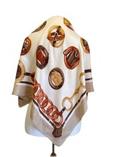 AS9#CELINE Paris 100% Silk