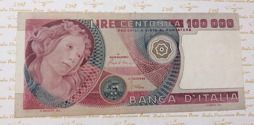 100000 lire sandro - lire, botticelli