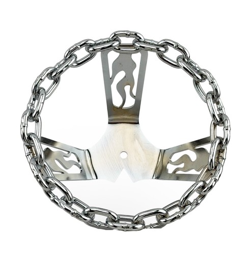 Chrome flame chain steering - chain,