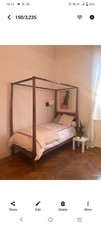 Letto in noce acquistato in Alta Savoia 190x100 h pali 192; periodo 800; complet